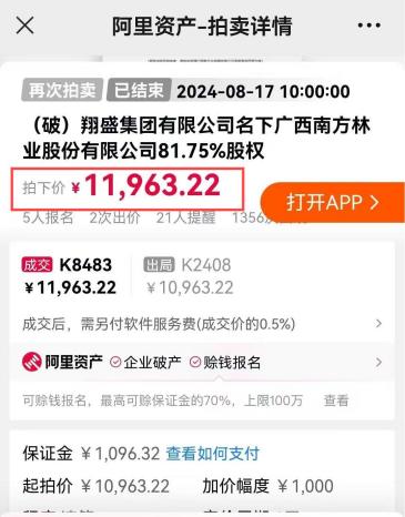  4.3亿林商资产股权以1.2万元拍卖 司法拍卖现离奇交易 