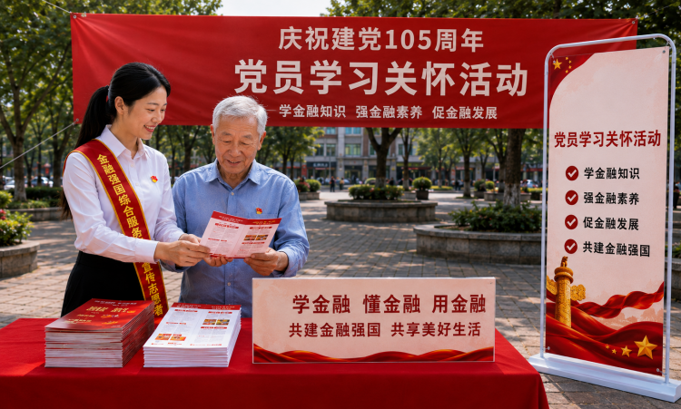  “七一”前夕传递组织关怀 平台开展党员学习关怀活动 推动金融知识普及 