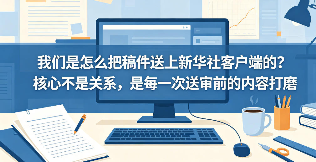 我们是怎么把稿件送上新华社客户端的？核心不是关系，是每一次送审前的内容打磨