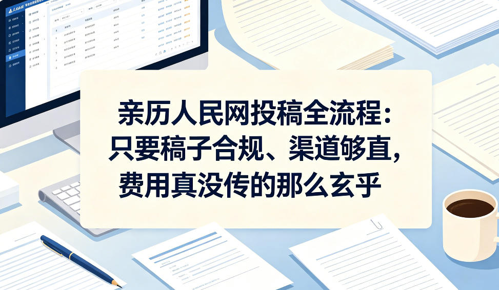 亲历人民网投稿全流程：只要稿子合规、渠道够直，费用真没传的那么玄乎