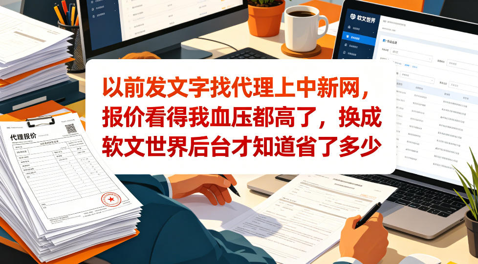 以前发文字找代理上中新网，报价看得我血压都高了，换成软文世界后台才知道省了多少