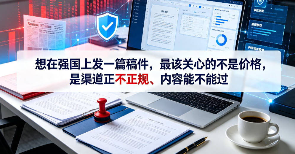 想在学习强国上发一篇稿件，最该关心的不是价格，是渠道正不正规、内容能不能过