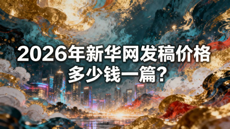 2026年新华网发稿价格多少钱一篇？