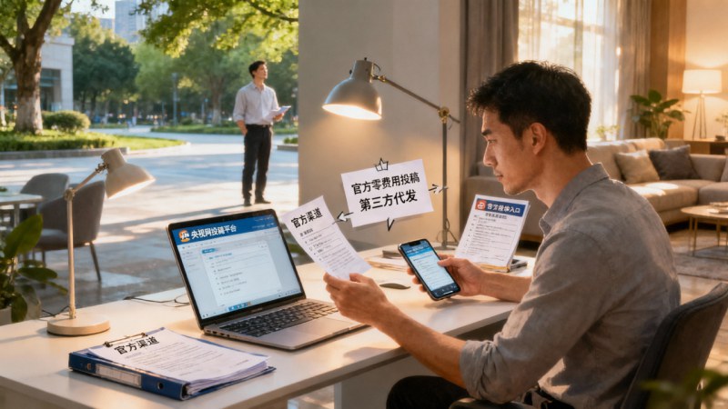 央视网如何发稿？官方零费用投稿 vs 第三方代发，哪种更适合你？