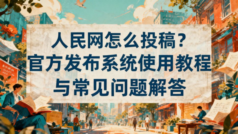 人民网怎么投稿？官方发布系统使用教程与常见问题解答