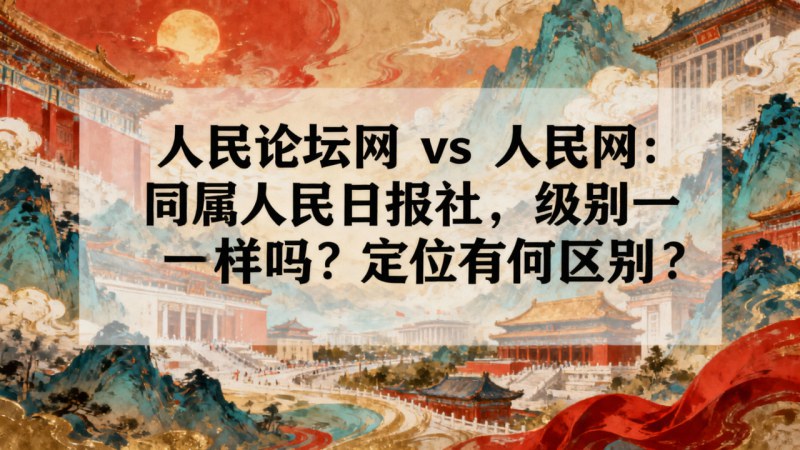 人民论坛网 vs 人民网：同属人民日报社，级别一样吗？定位有何区别？