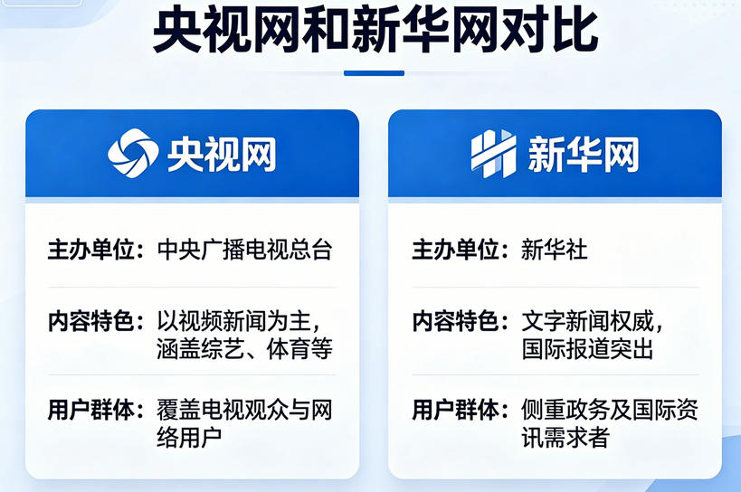 央视网和新华网哪个级别高