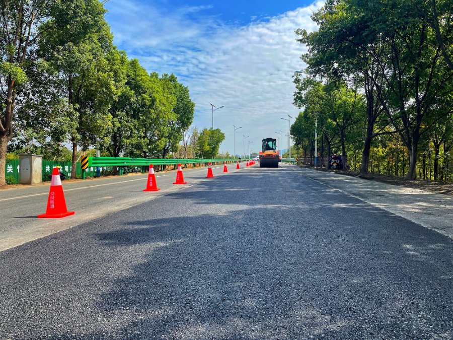 浙江兰溪S313金兰线公路养护大中修工程即将完工