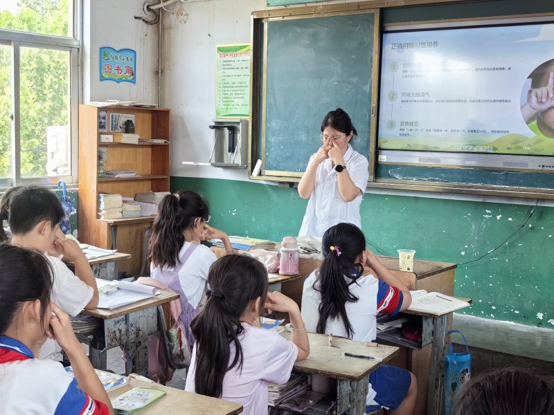  常庄镇中心卫生院开展中医小儿推拿防控儿童青少年近视活动 